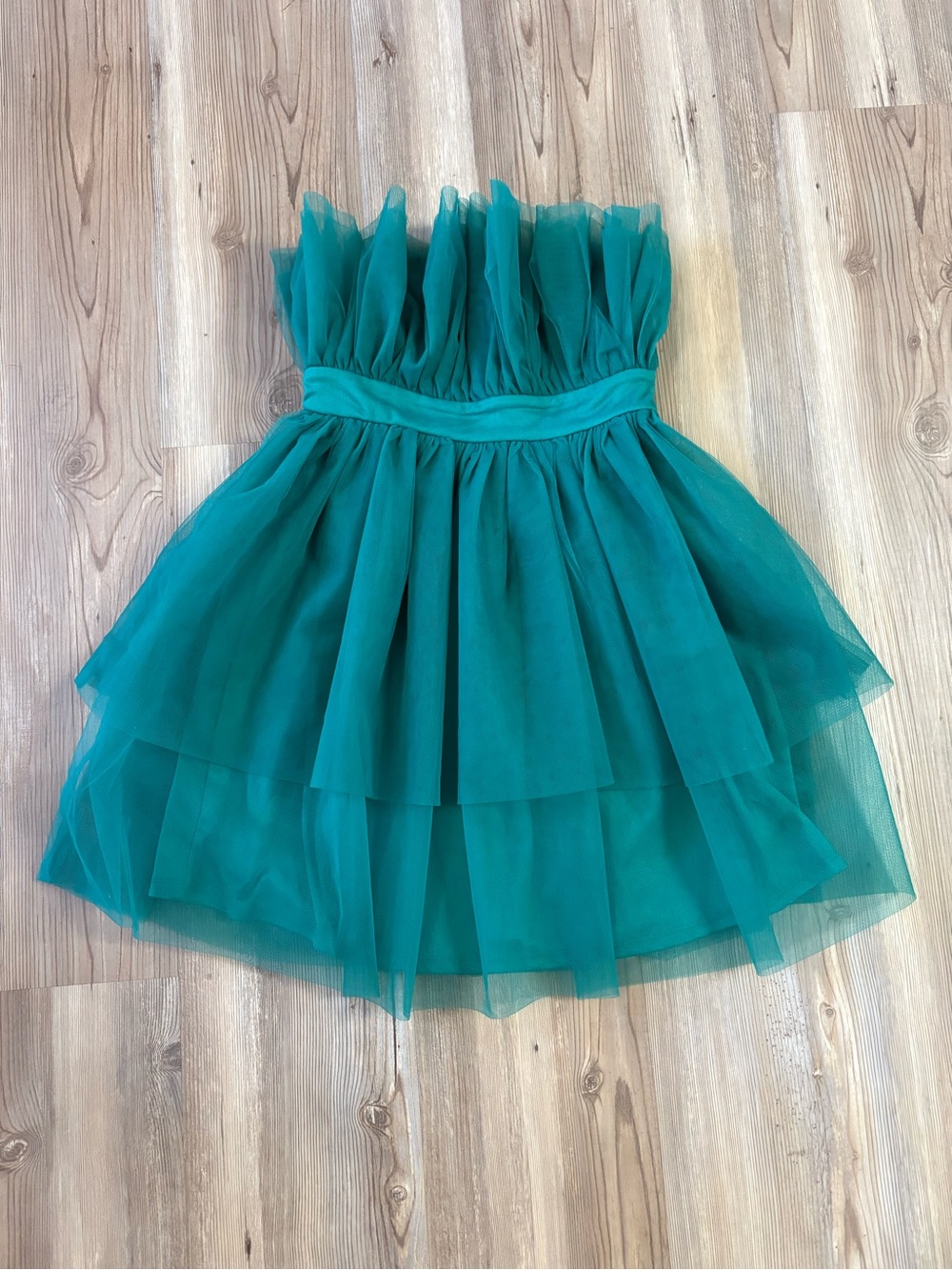 Teal Tulle Party Dress Sz XS